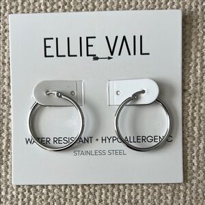 Ellie Vail Silver Hoop Earrings